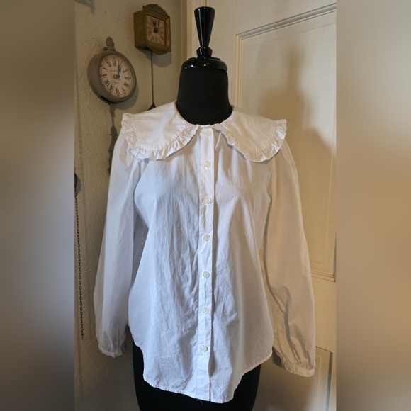 Who What Wear Peter Pan Collared Blouse - Picture 2 of 5